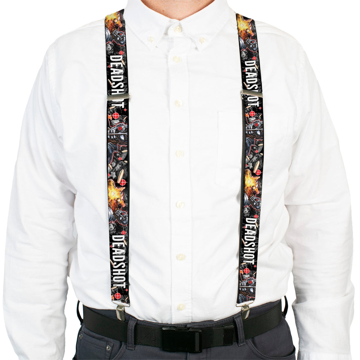 Suspenders - DEADSHOT Face/Pose/Targets/Bullets Suspenders DC Comics