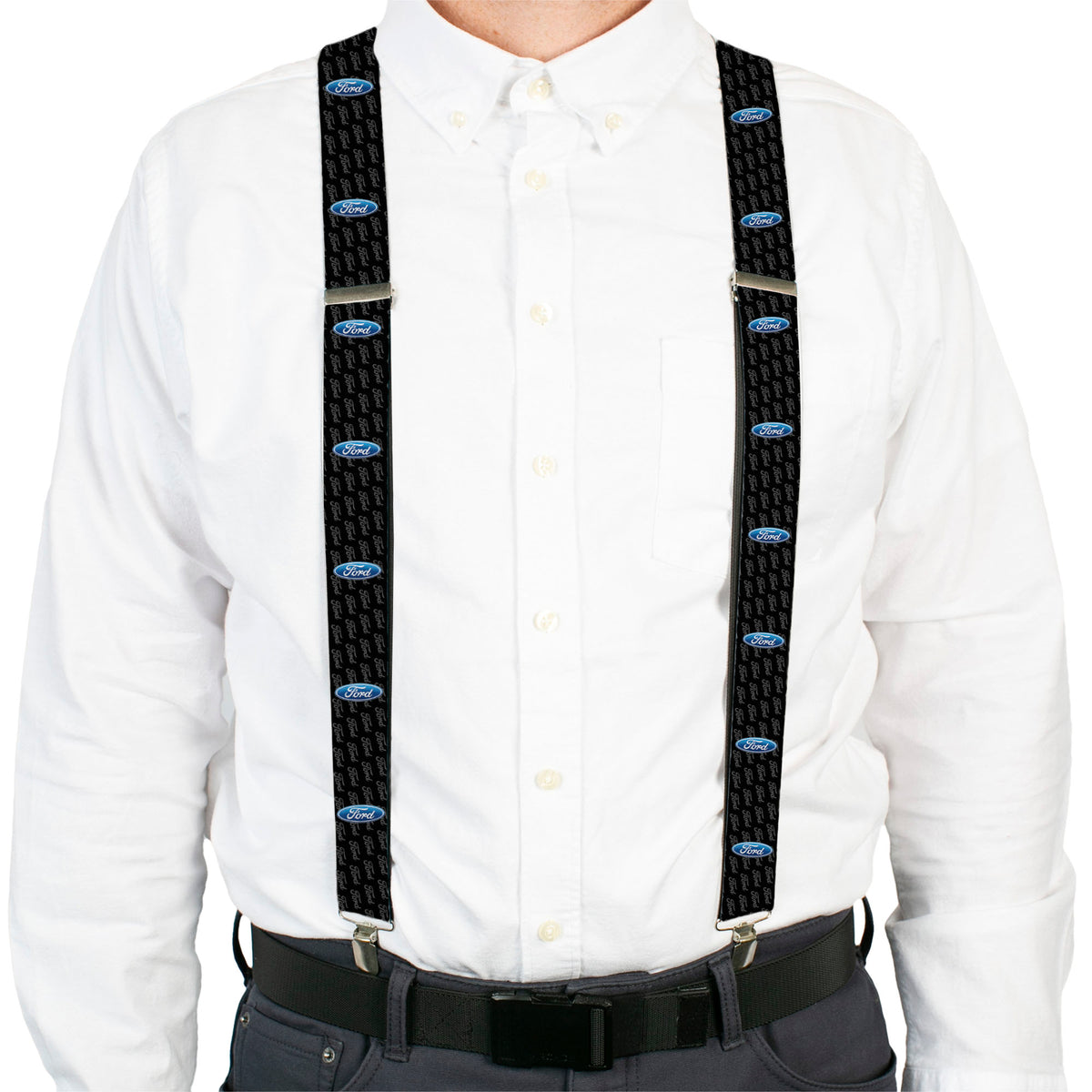 Suspenders - Ford Oval REPEAT w/Text Suspenders Ford