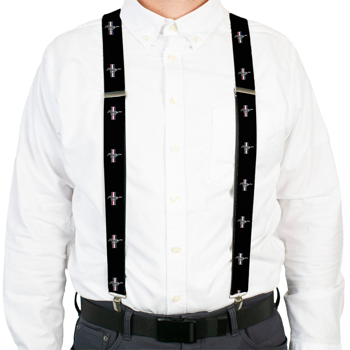 Suspenders - Ford Mustang w/Bars Logo REPEAT Suspenders Ford