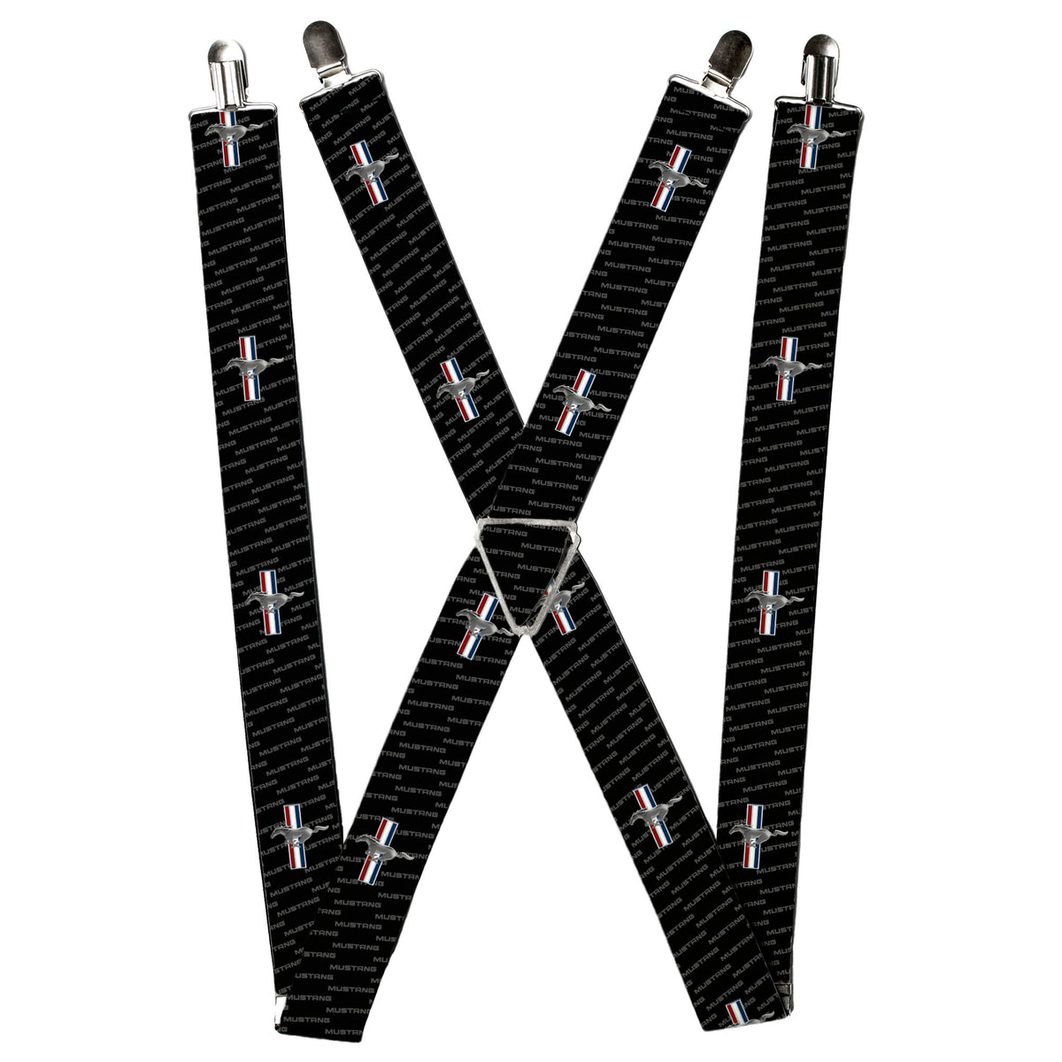 Suspenders - Ford Mustang w/Bars REPEAT w/Text Suspenders Ford