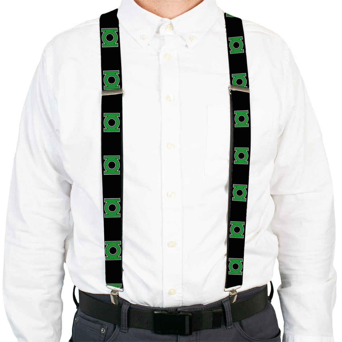 Suspenders - Green Lantern Logo Black/Green Suspenders DC Comics