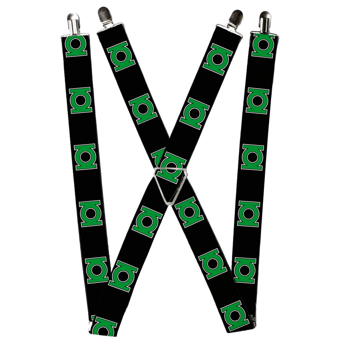 Suspenders - Green Lantern Logo Black/Green Suspenders DC Comics