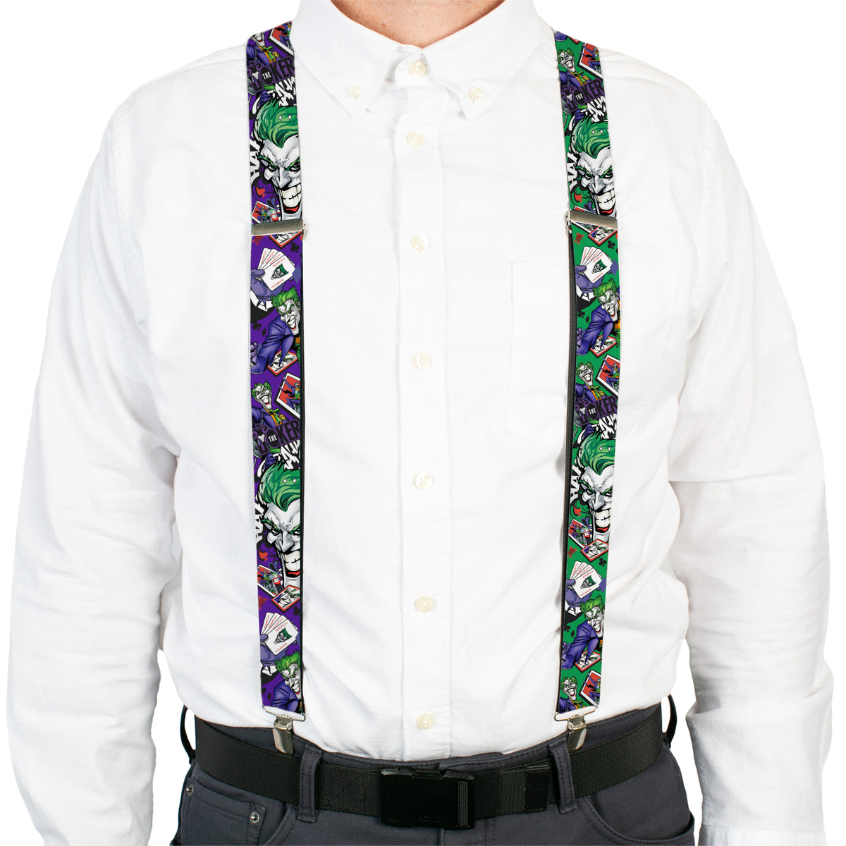 Suspenders - THE JOKER Playing Cards Poses Suspenders DC Comics