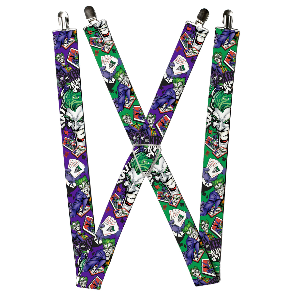 Suspenders - THE JOKER Playing Cards Poses Suspenders DC Comics