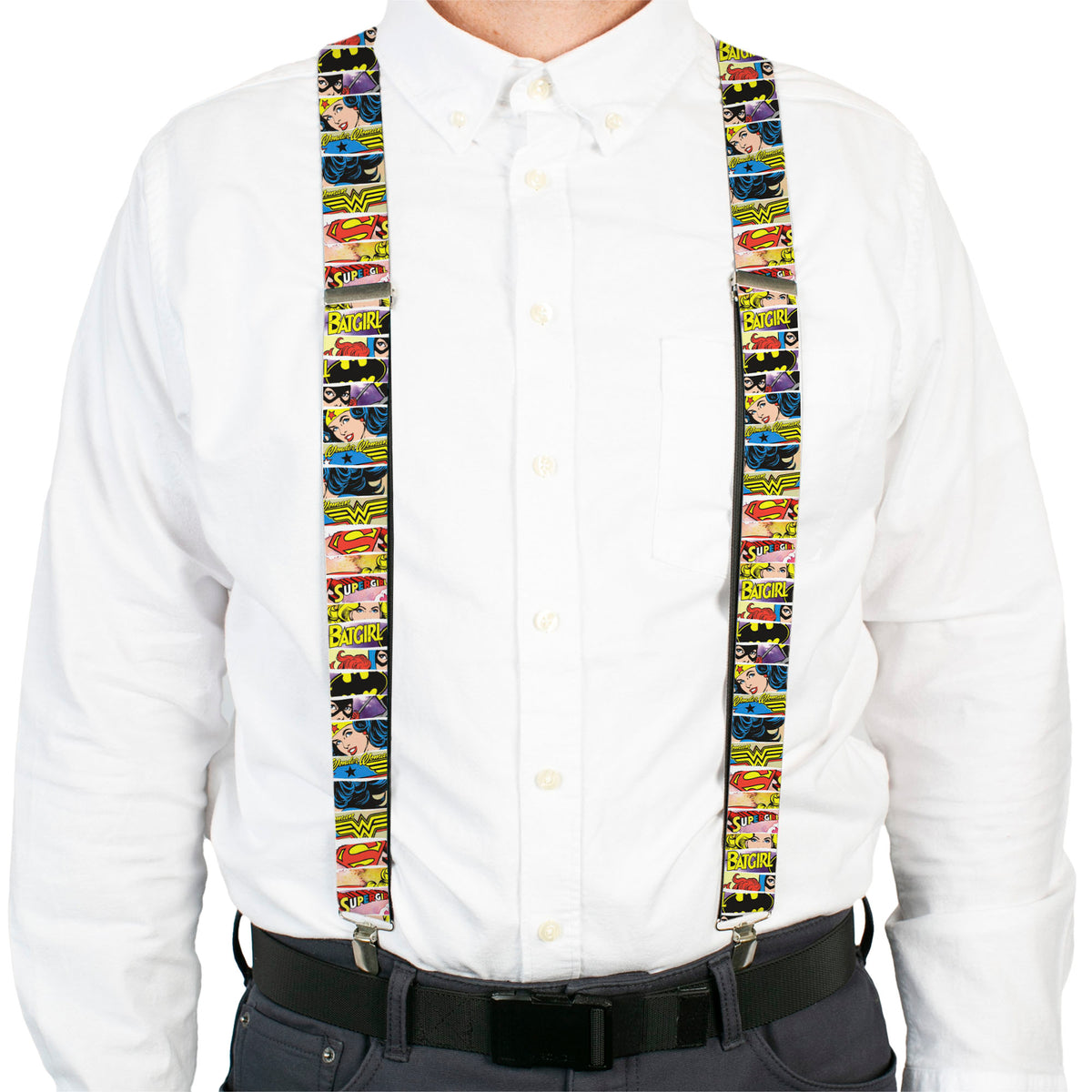 Suspenders - Superheroines Wonder Woman/Supergirl/Batgirl Suspenders DC Comics