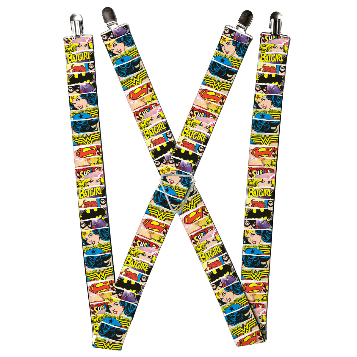 Suspenders - Superheroines Wonder Woman/Supergirl/Batgirl Suspenders DC Comics