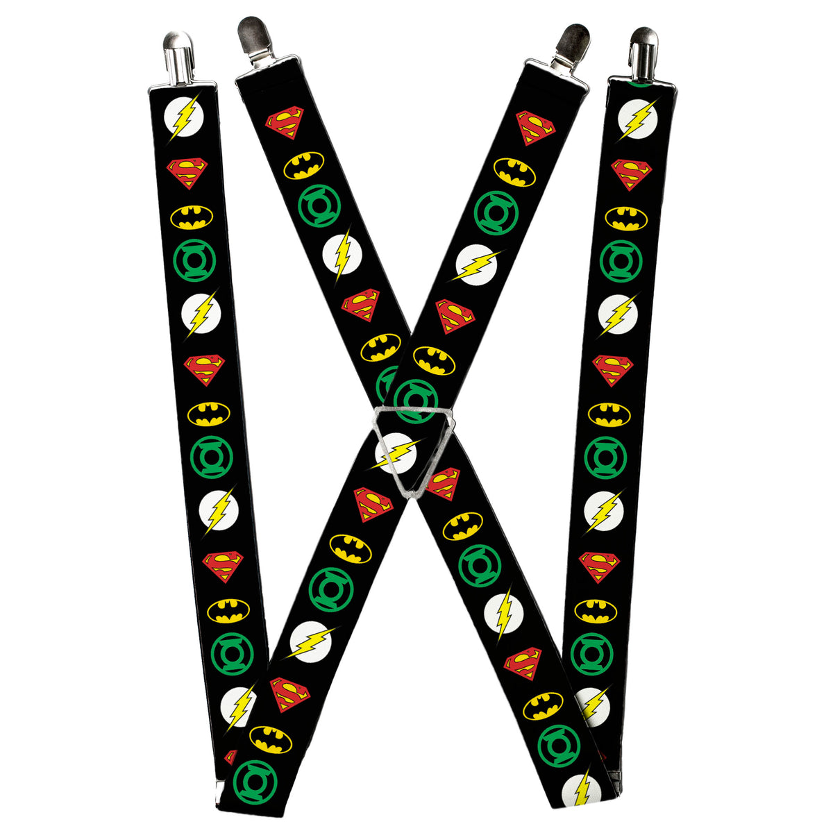 Suspenders - Justice League Superhero Logos Suspenders DC Comics