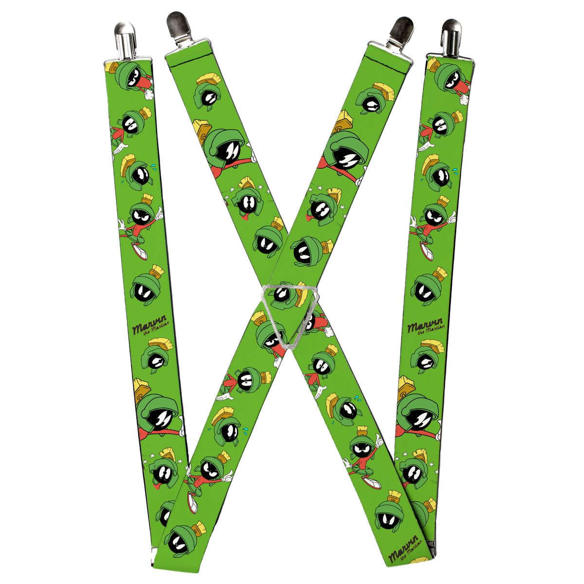 Suspenders - MARVIN THE MARTIAN w/Poses/Expressions Green Suspenders Looney Tunes