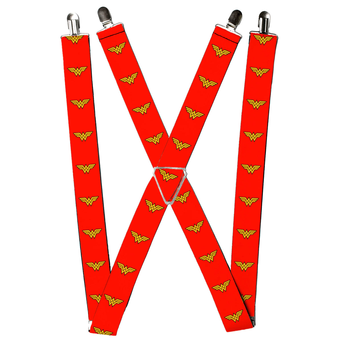 Suspenders - Wonder Woman Logo Red Suspenders DC Comics