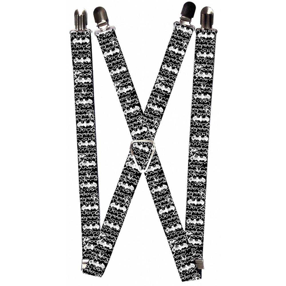 Suspenders - Batman Outlines Black/White Suspenders DC Comics