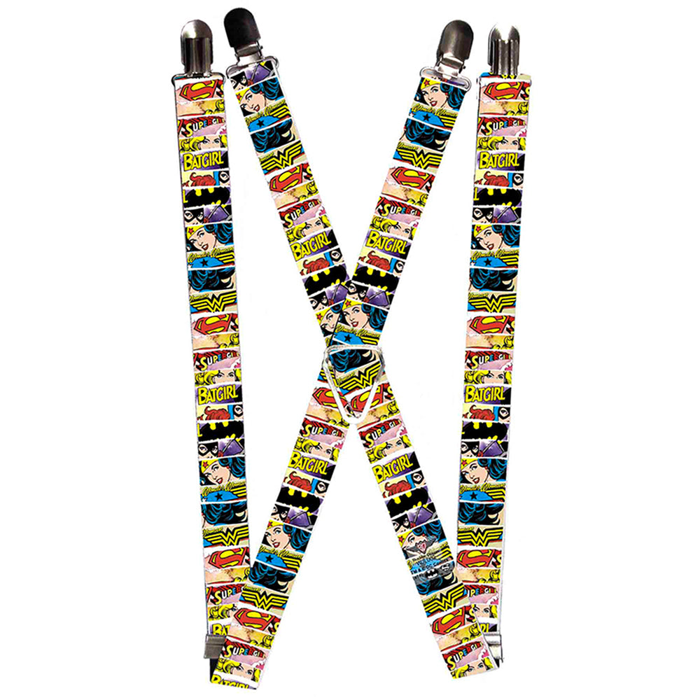 Suspenders - Superheroines Wonder Woman/Supergirl/Batgirl Suspenders DC Comics 1.0-Inch Wide Regular