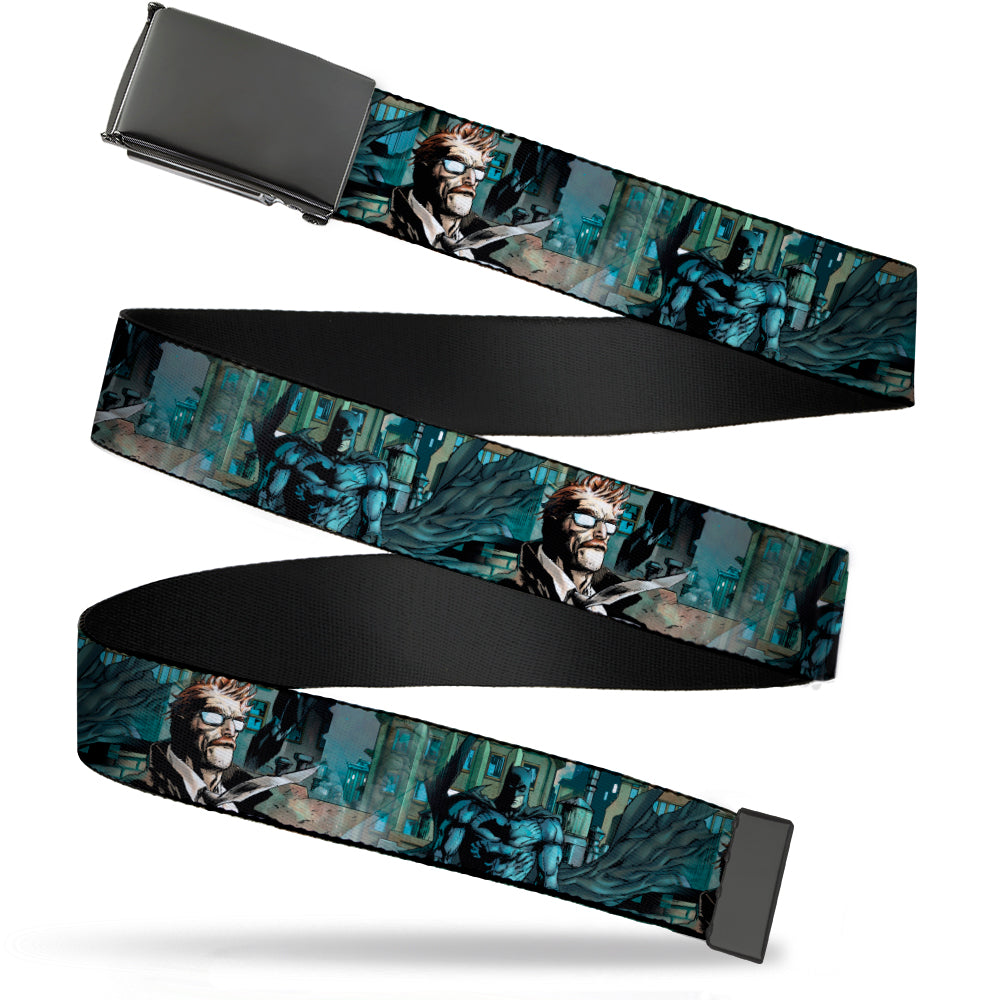 Black Buckle Web Belt - The New 52 Detective Comics Issue #1 Batman & James Gordon Scene Webbing Web Belts DC Comics