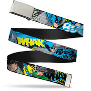 Chrome Buckle Web Belt - Batman & Villains1 Webbing Web Belts DC Comics