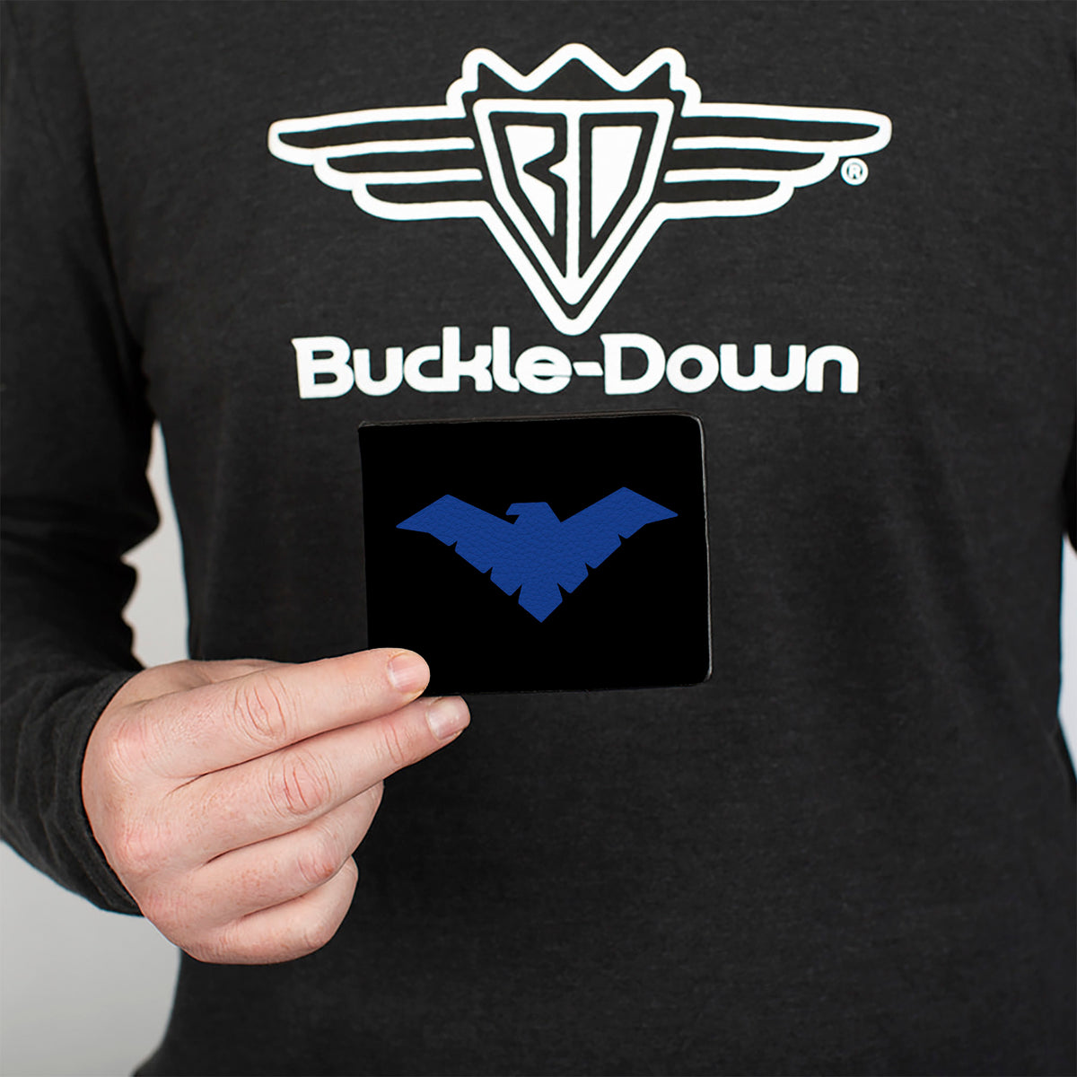 Bi-Fold Wallet - Nightwing Logo Black Blue Bi-Fold Wallets DC Comics