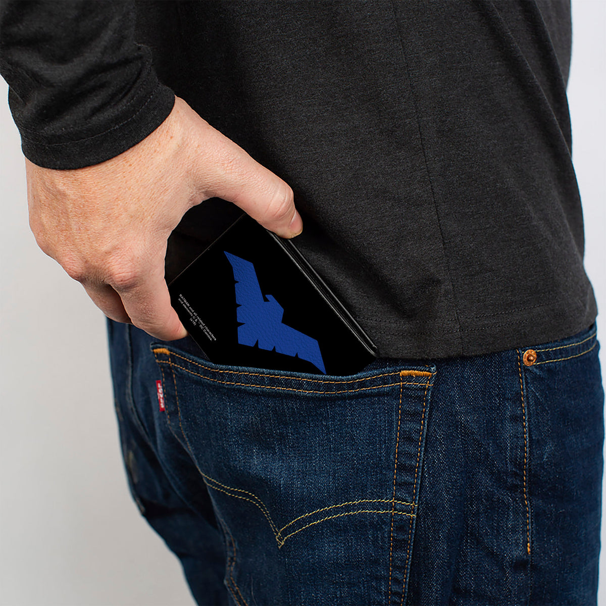 Bi-Fold Wallet - Nightwing Logo Black Blue Bi-Fold Wallets DC Comics