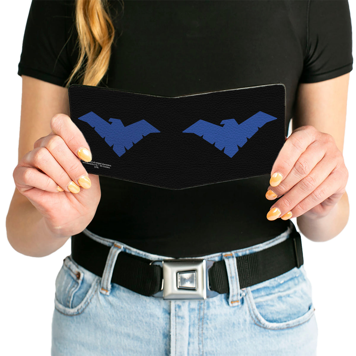 Bi-Fold Wallet - Nightwing Logo Black Blue Bi-Fold Wallets DC Comics