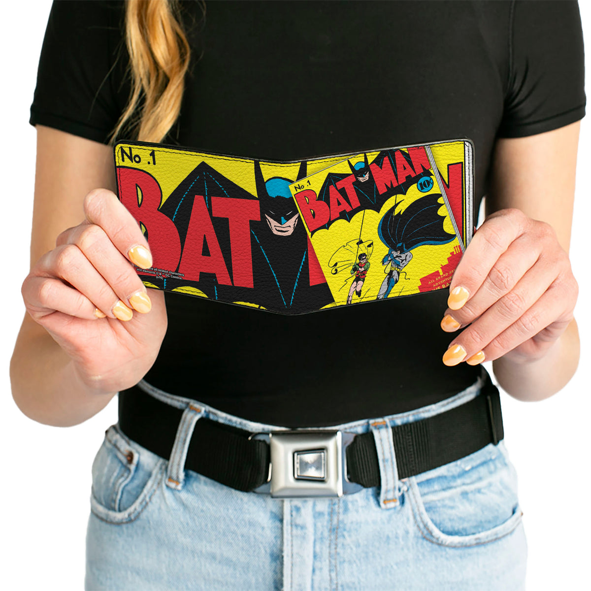 Bi-Fold Wallet - Classic BATMAN Issue #1 Robin & Batman Logo CLOSE-UP Cover Pose Bi-Fold Wallets DC Comics