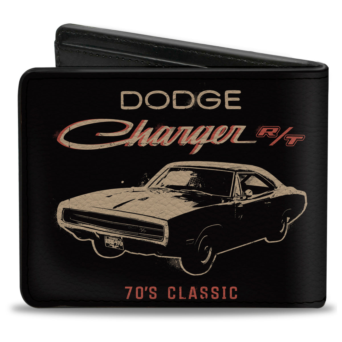 Bi-Fold Wallet - DODGE CHARGER R/T 70'S CLASSIC Profile Black Bi-Fold Wallets Dodge