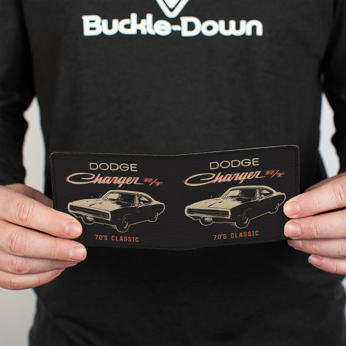 Bi-Fold Wallet - DODGE CHARGER R/T 70'S CLASSIC Profile Black Bi-Fold Wallets Dodge