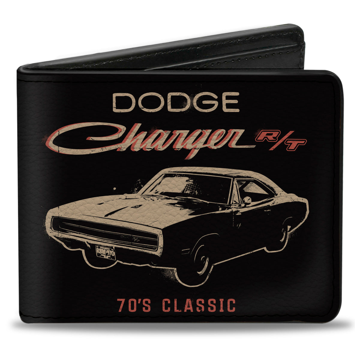 Bi-Fold Wallet - DODGE CHARGER R/T 70'S CLASSIC Profile Black Bi-Fold Wallets Dodge
