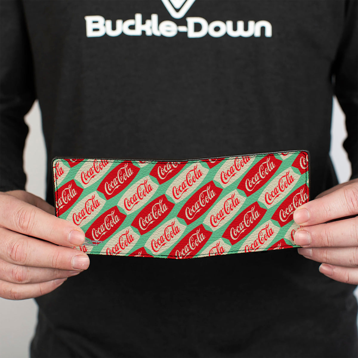 Bi-Fold Wallet - Coca-Cola Script Marquee Logo Green/Red/White Bi-Fold Wallets Coca-Cola