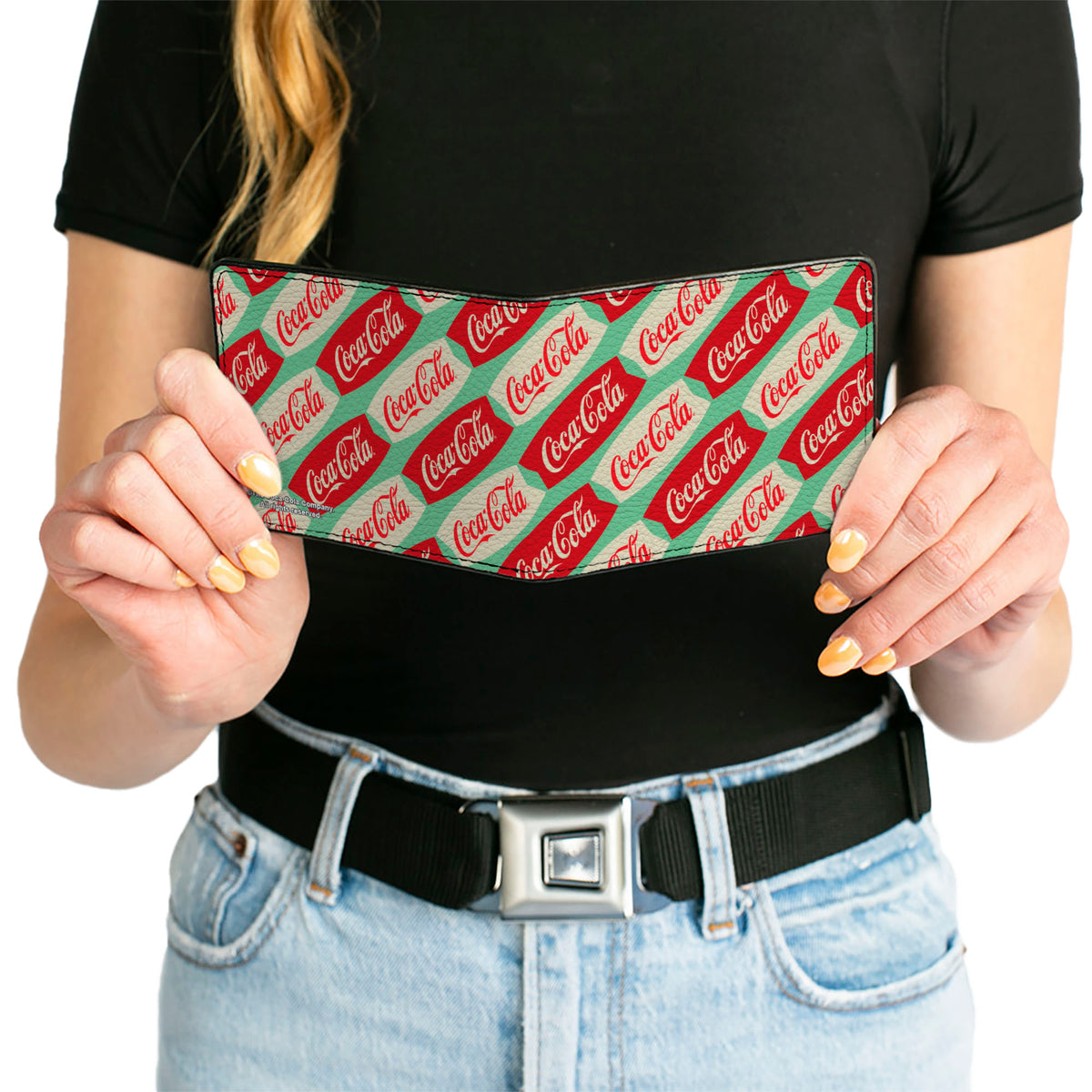 Bi-Fold Wallet - Coca-Cola Script Marquee Logo Green/Red/White Bi-Fold Wallets Coca-Cola