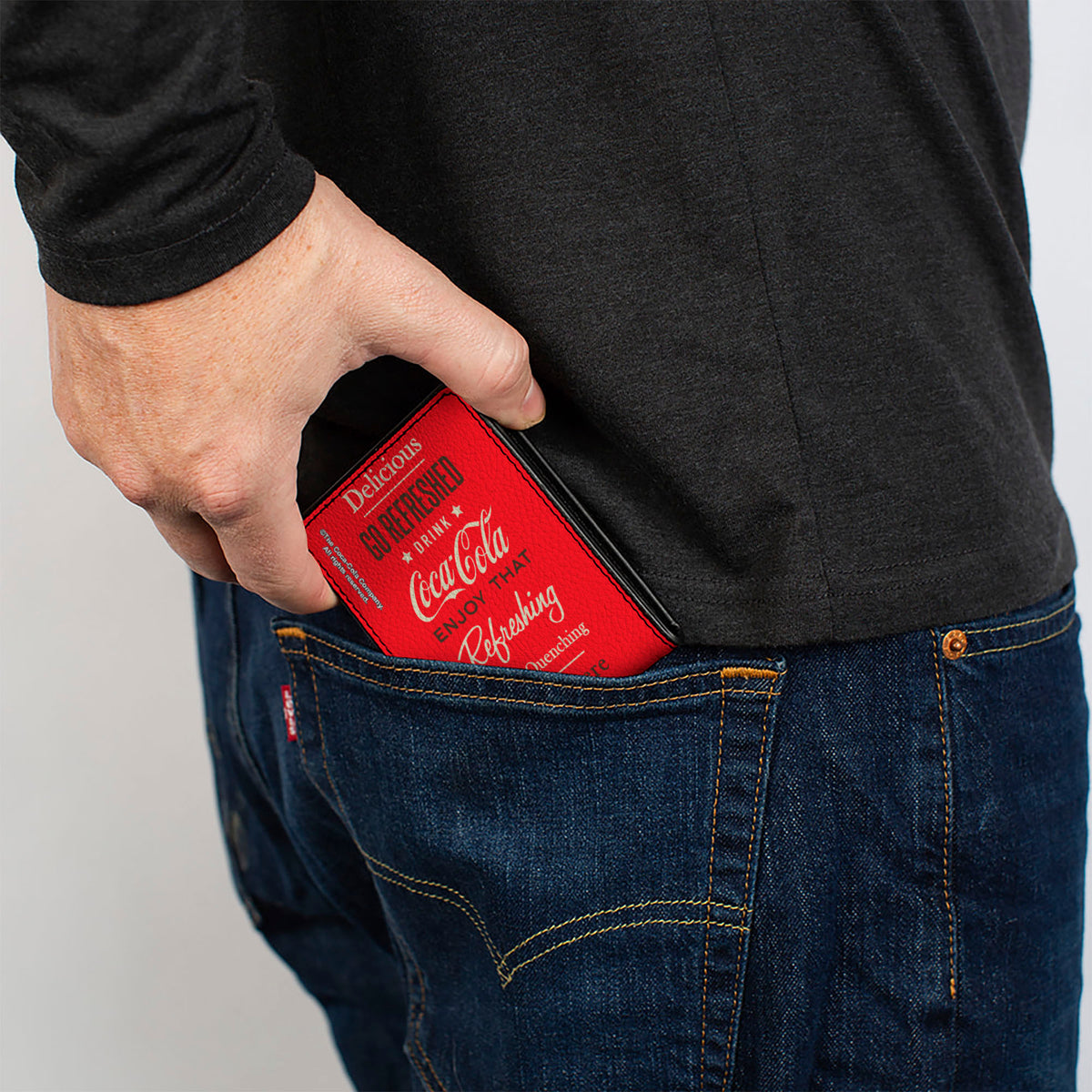Bi-Fold Wallet - Coca-Cola ENJOY THAT EVERYWHERE Bottle Red/White/Brown Bi-Fold Wallets Coca-Cola