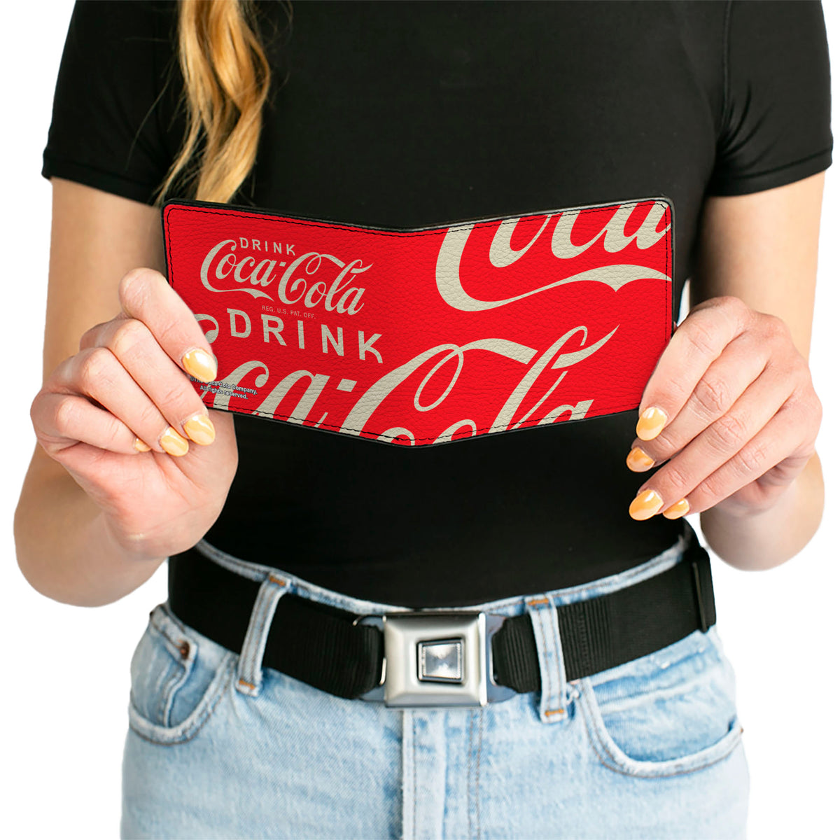 Bi-Fold Wallet - DRINK COCA-COLA Close-Up Red/White Bi-Fold Wallets Coca-Cola