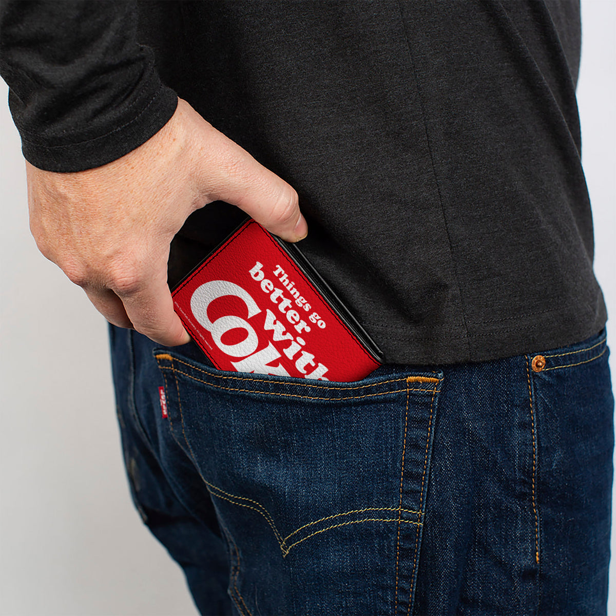 Bi-Fold Wallet - THINGS GO BETTER WITH COKE Logo Red/White Bi-Fold Wallets Coca-Cola