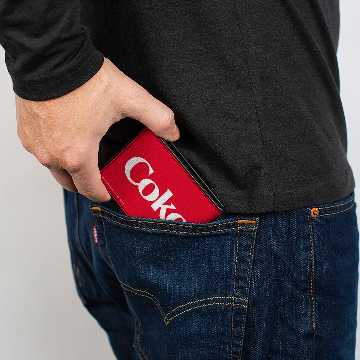 Bi-Fold Wallet - COKE Text Logo Red/White' Bi-Fold Wallets Coca-Cola