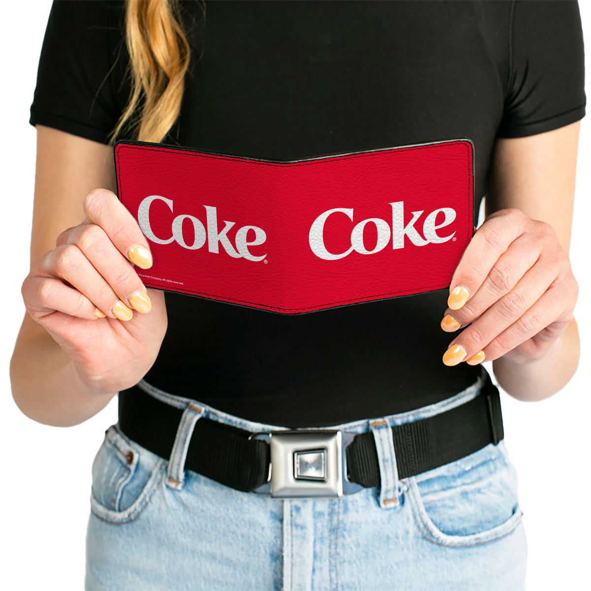 Bi-Fold Wallet - COKE Text Logo Red/White' Bi-Fold Wallets Coca-Cola
