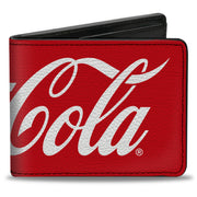 Bi-Fold Wallet - COCA-COLA Coke Script Logo Stretch Red/White Bi-Fold Wallets Coca-Cola