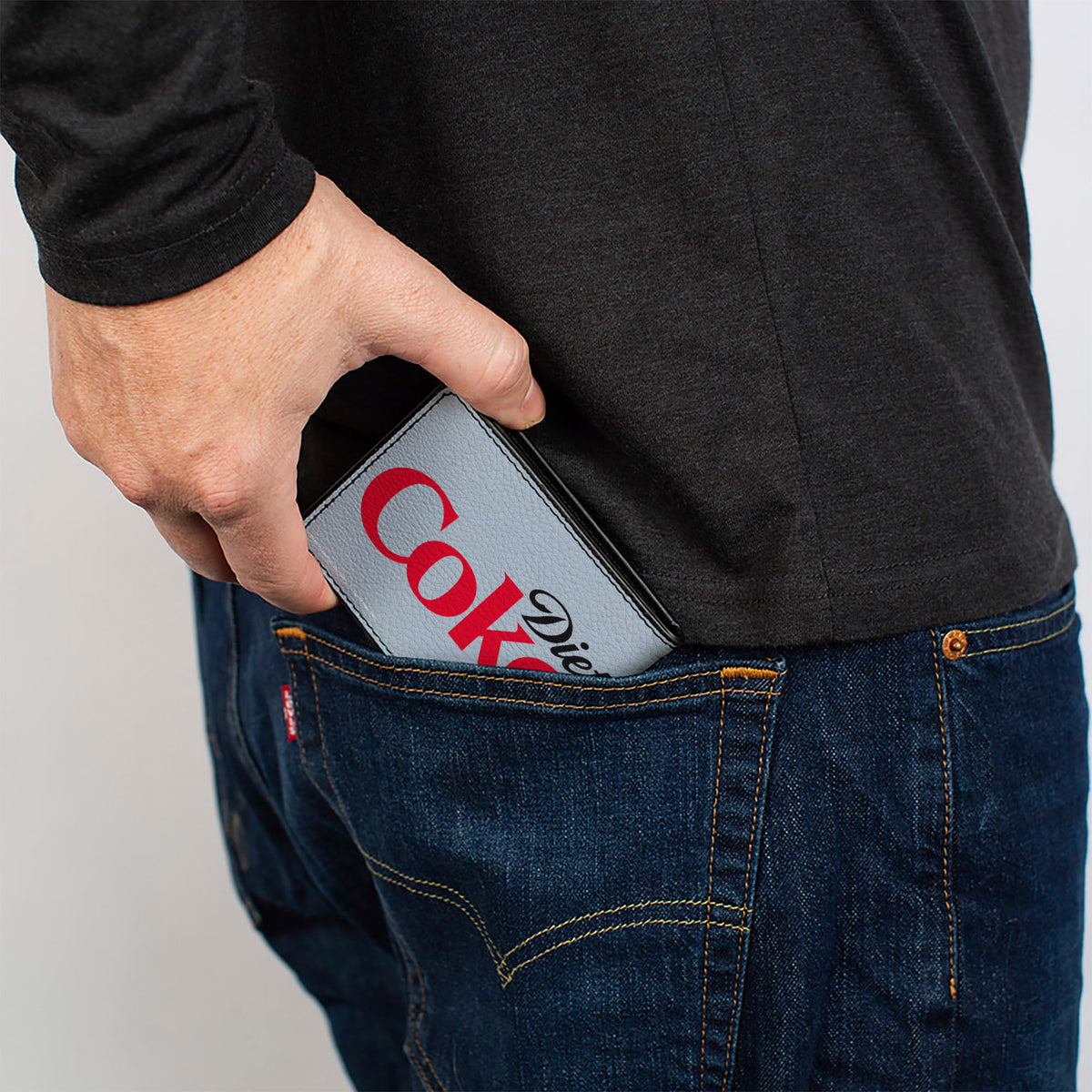 Bi-Fold Wallet - DIET COKE Logo Light Gray/Black/Red Bi-Fold Wallets Coca-Cola