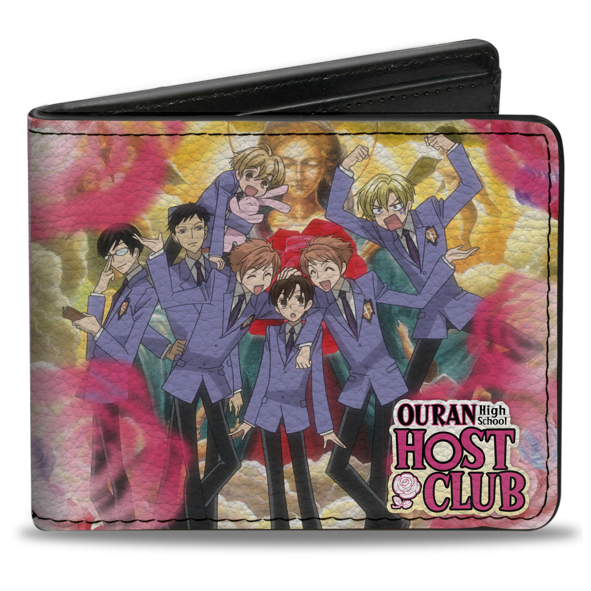 Bi-Fold Wallet - OURAN HIGH SCHOOL HOST CLUB Character Group Poses Pinks Bi-Fold Wallets Ouran High School Host Club
