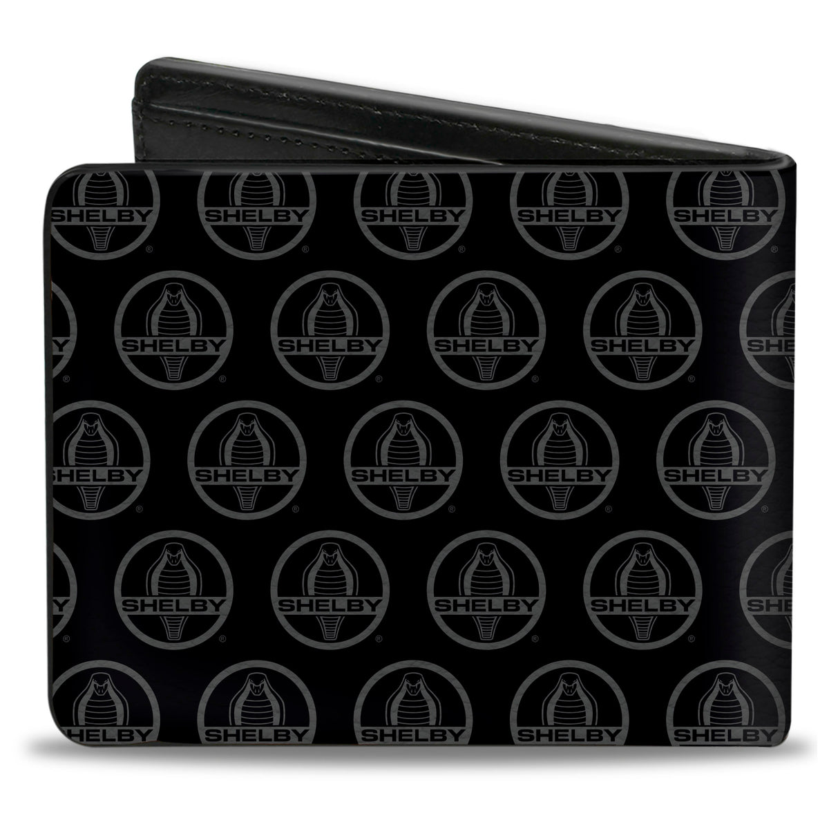 Bi-Fold Wallet - SHELBY Cobra Center Monogram Black Gray Bi-Fold Wallets Shelby