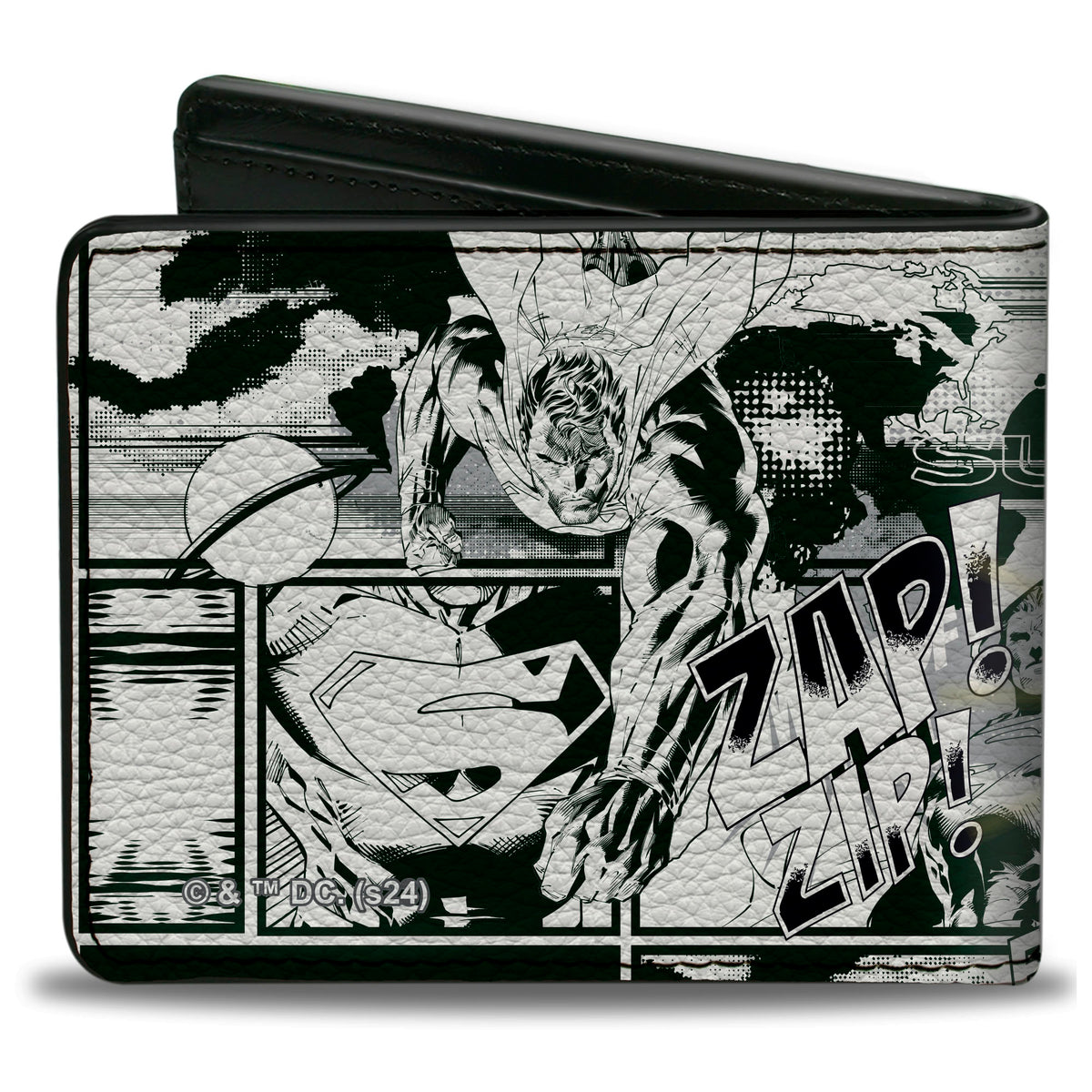Bi-Fold Wallet - Superman B-Movie Comic Book Panels Poses Bi-Fold Wallets DC Comics