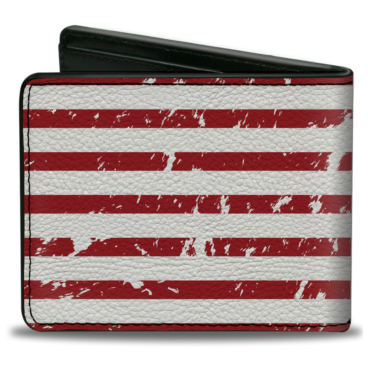 Bi-Fold Wallet - RAM Logo Americana Flag Weathered White Red Blue Bi-Fold Wallets Ram