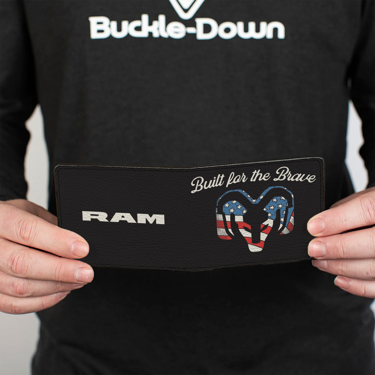 Bi-Fold Wallet - RAM BUILT FOR THE BRAVE Americana Logo Black Bi-Fold Wallets Ram