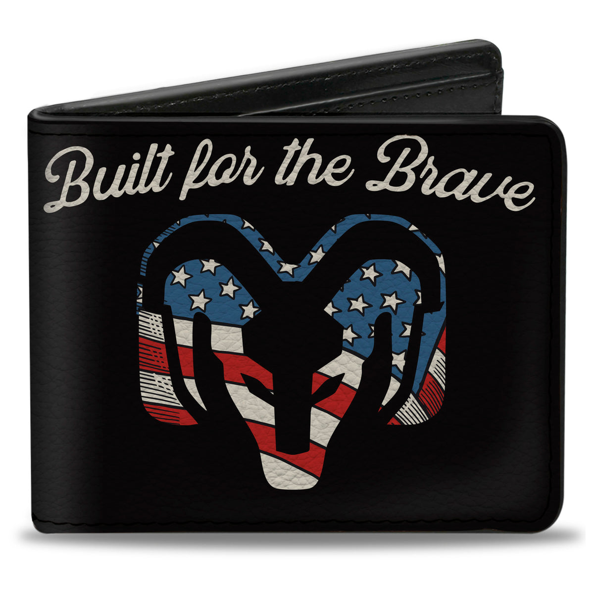Bi-Fold Wallet - RAM BUILT FOR THE BRAVE Americana Logo Black Bi-Fold Wallets Ram