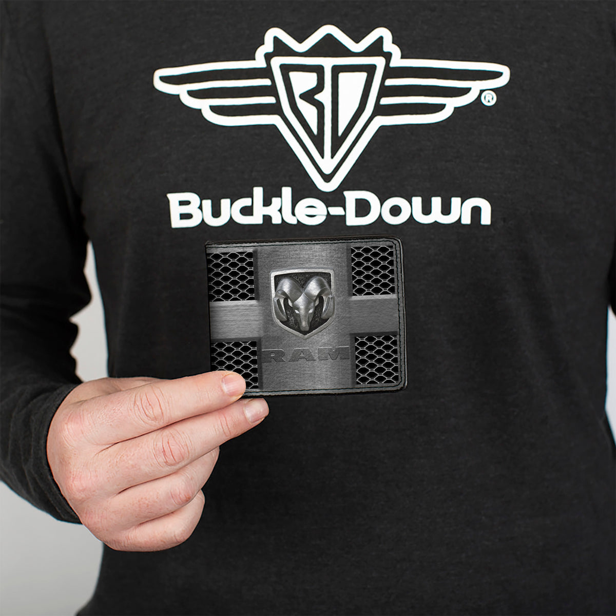 Bi-Fold Wallet - RAM Logo Grill Silvers Black Bi-Fold Wallets Ram