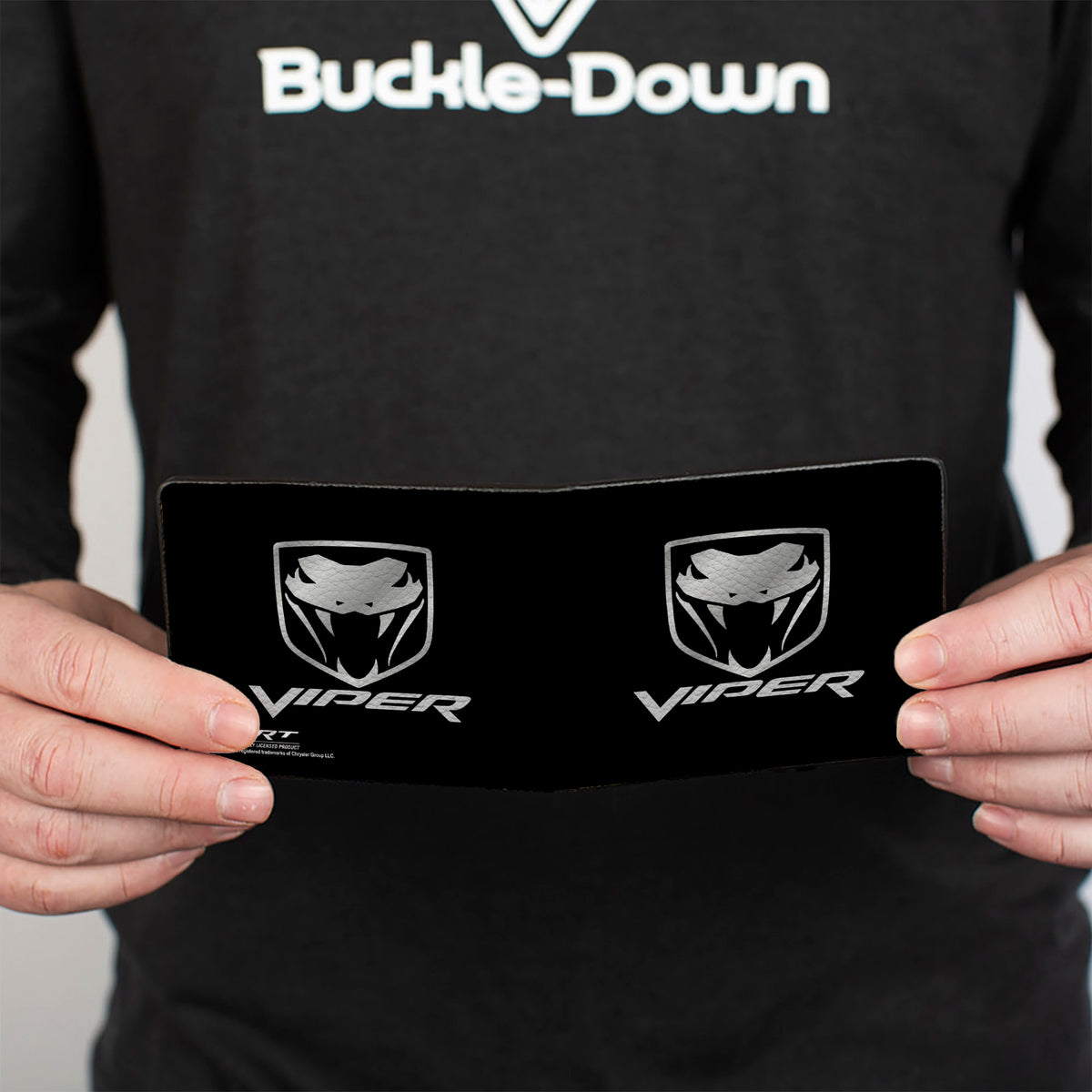 Bi-Fold Wallet - Dodge Viper Black Silver Logo Bi-Fold Wallets Dodge