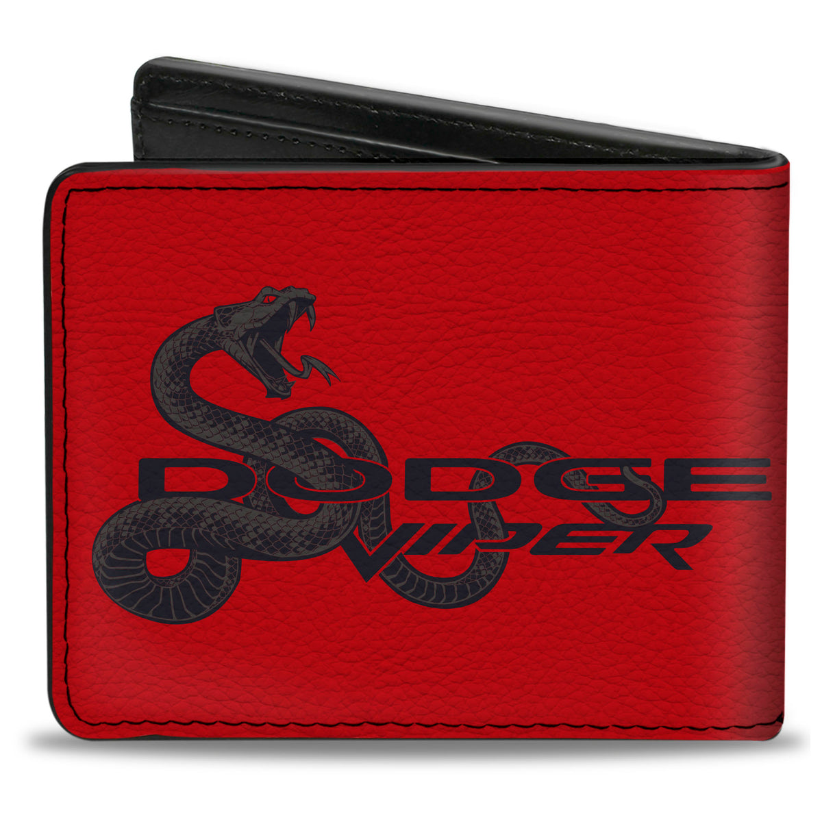 Bi-Fold Wallet - DODGE VIPER Snake Logo Red/Black/Grays Bi-Fold Wallets Dodge