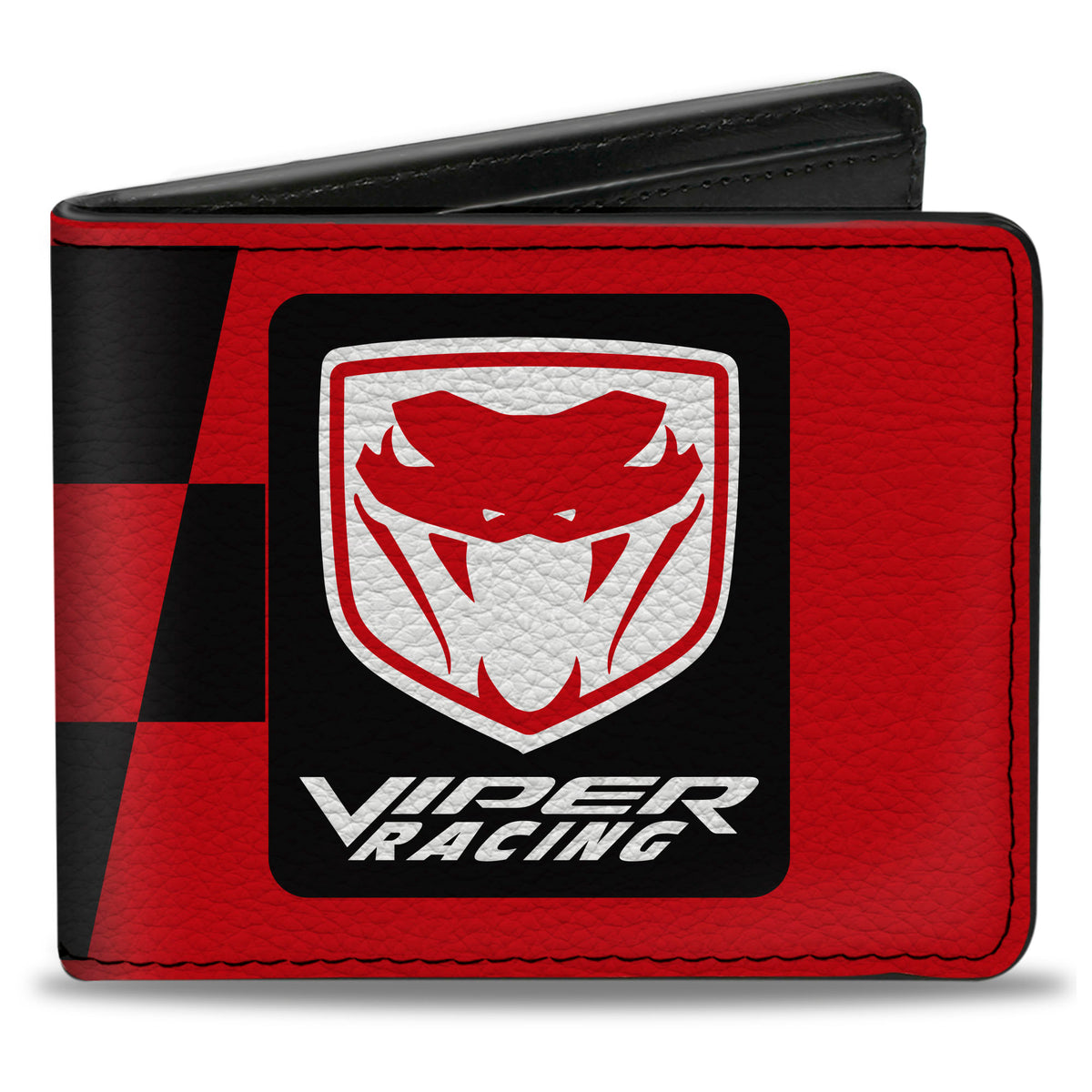 Bi-Fold Wallet - VIPER RACING Logo Checker Red/Black Bi-Fold Wallets Dodge