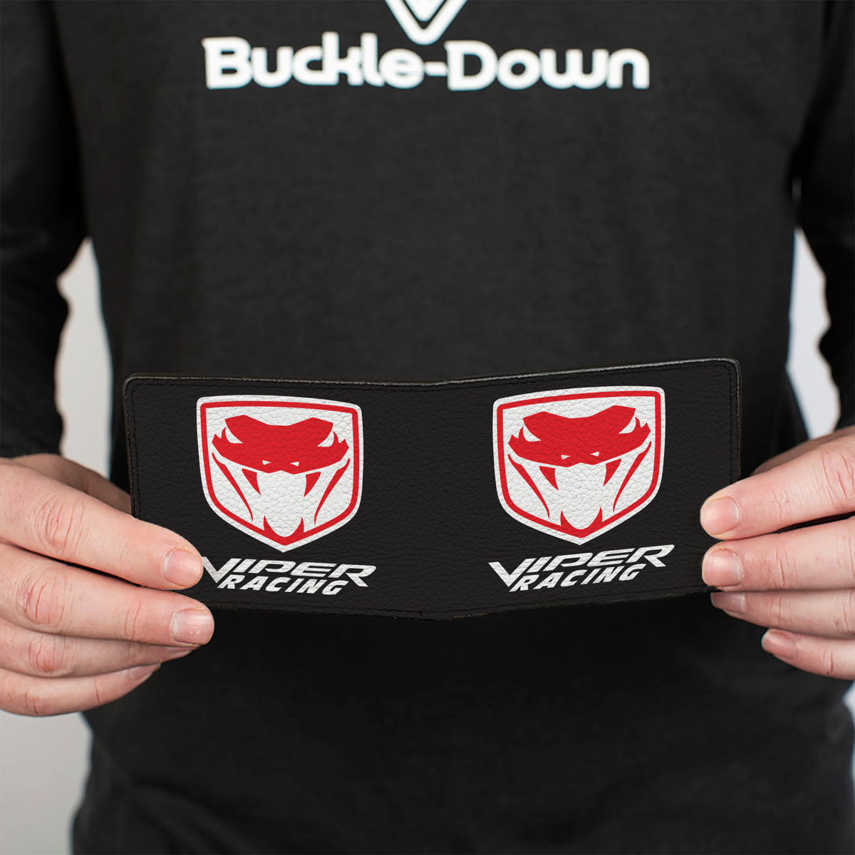 Bi-Fold Wallet - VIPER RACING Logo Shield Black/White/Red Bi-Fold Wallets Dodge