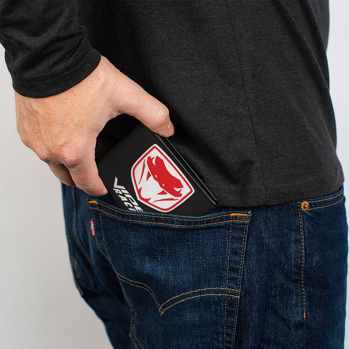 Bi-Fold Wallet - VIPER RACING Logo Shield Black/White/Red Bi-Fold Wallets Dodge