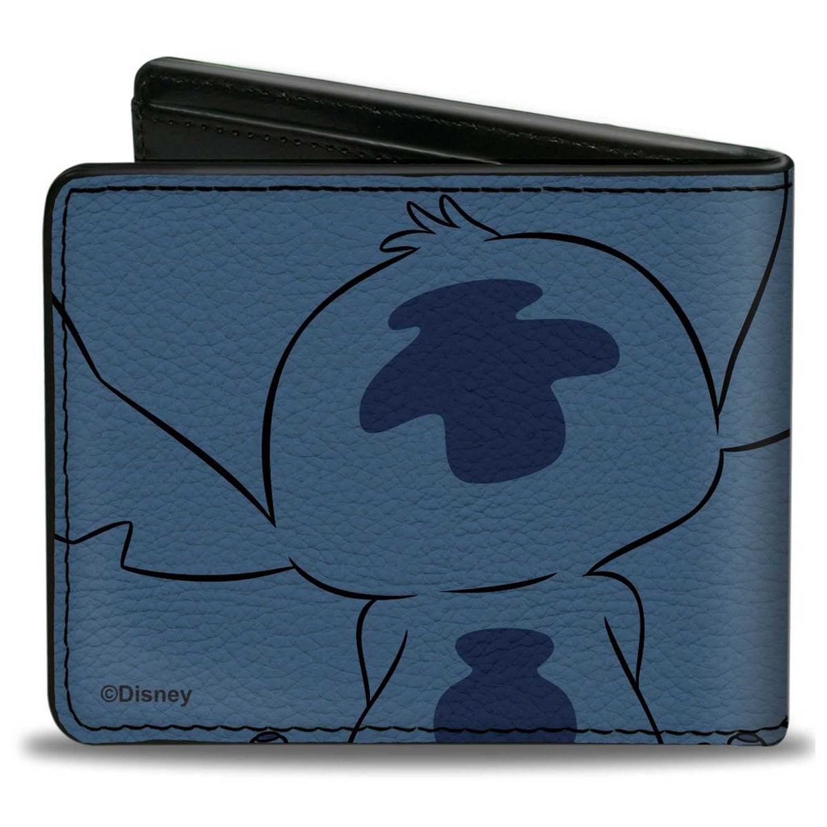 Bi-Fold Wallet - Lilo & Stitch Stitch Sweet Smiling Pose CLOSE-UP Blues Bi-Fold Wallets Disney