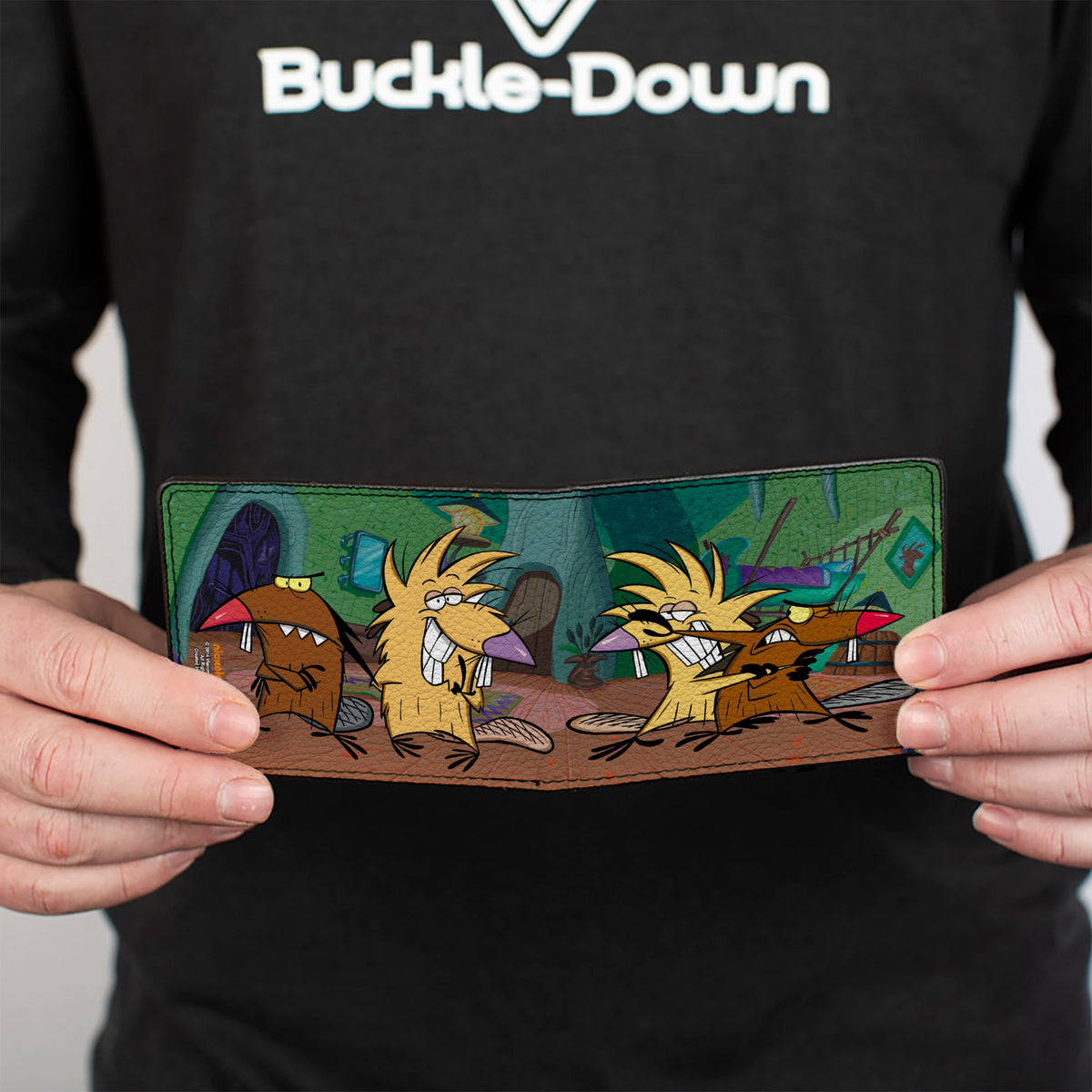 Bi-Fold Wallet - Elf Buddy the Elf Screaming Pose + MUGGINS Quote Red White Bi-Fold Wallets Elf