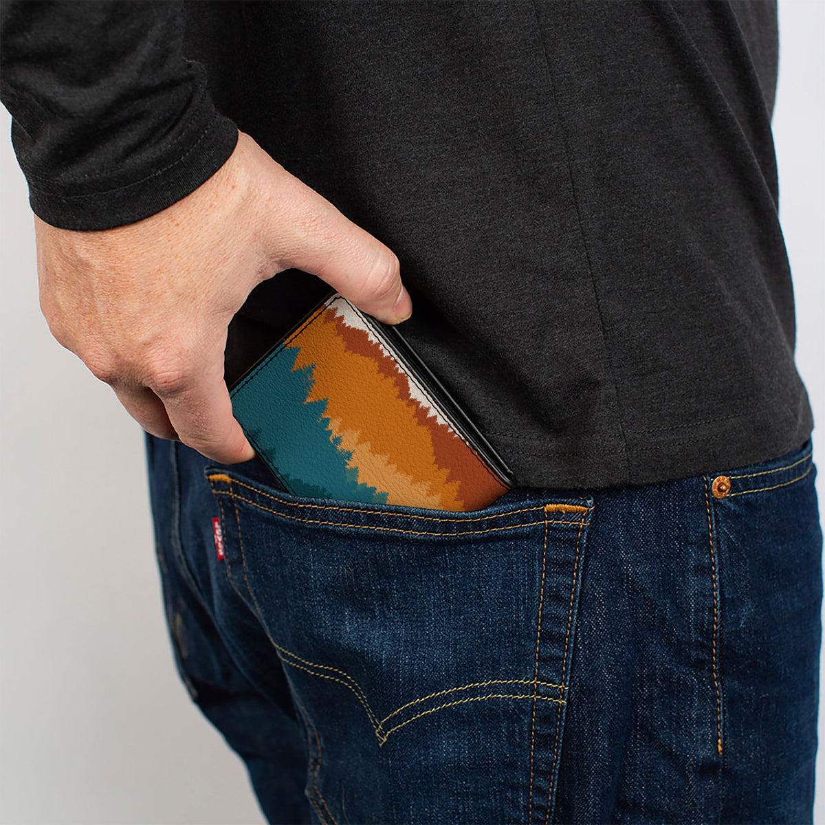 Bi-Fold Wallet - Ford BRONCO Script Wilderness Orange/Blues Bi-Fold Wallets Ford