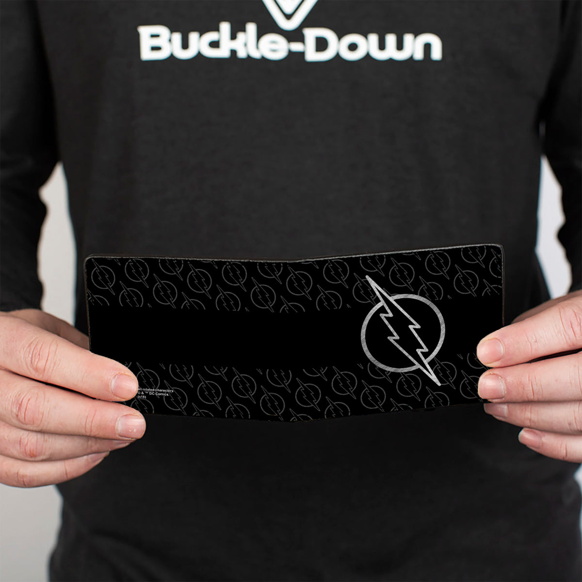 Bi-Fold Wallet - Reverse Flash Logo Stripe Logo Monogram Black Grays Bi-Fold Wallets DC Comics