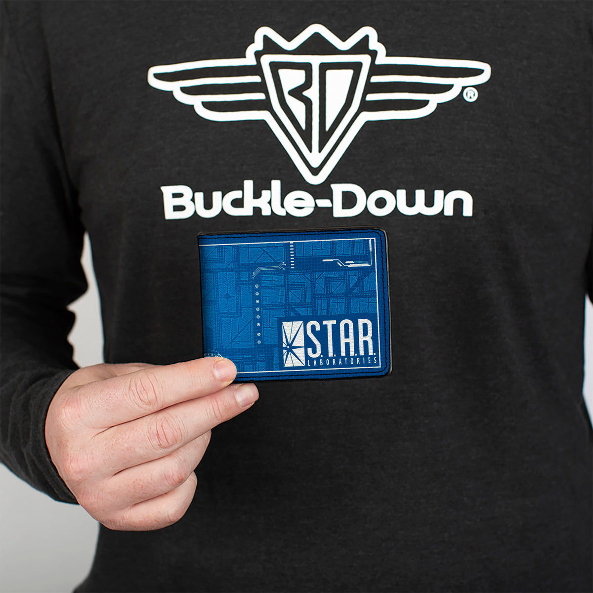 Bi-Fold Wallet - The Flash STAR LABORATORIES Circuitry Blues White Bi-Fold Wallets DC Comics